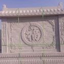 甘肃 芝麻白花岗岩屏风，照壁，影壁