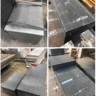 甘肃 芝麻黑地铺石材