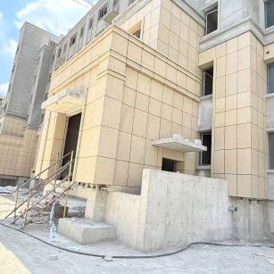 甘肃 黄金麻干挂，工地实拍