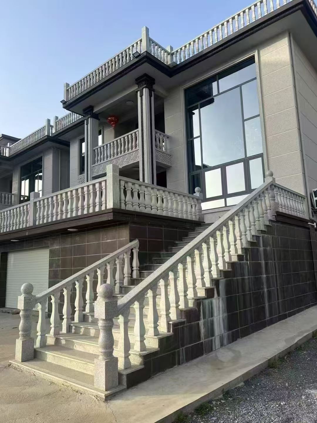 甘肃 芝麻白别墅阳台栏杆，楼梯栏杆