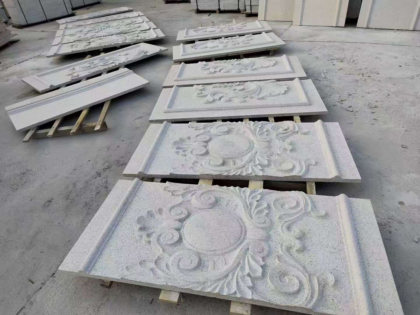 甘肃 芝麻白干挂雕花板