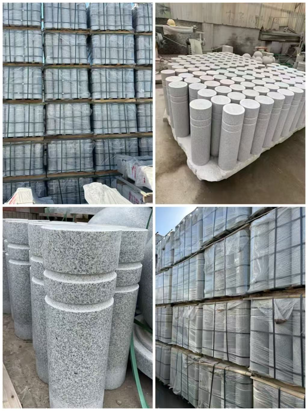 甘肃 芝麻白花岗岩挡车柱、隔离柱多少钱