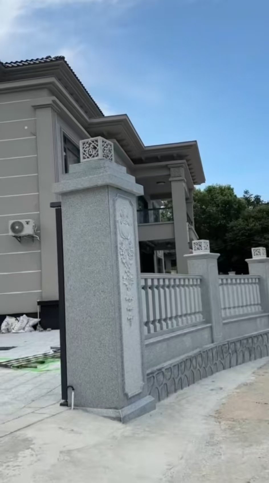 甘肃 芝麻白别墅围墙栏杆，私人订制