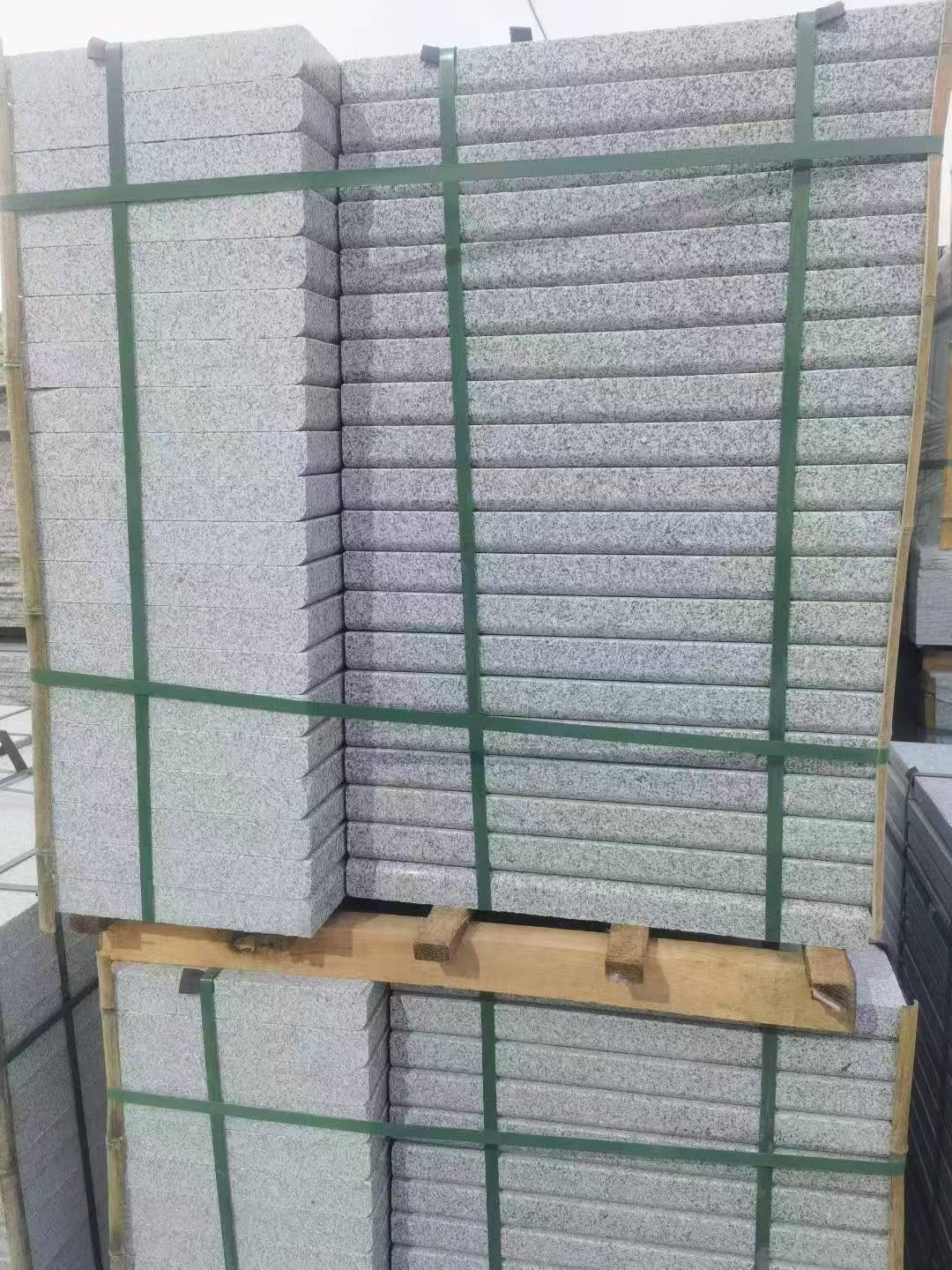 甘肃 5公分芝麻白，倒斜角，室外楼梯踏步